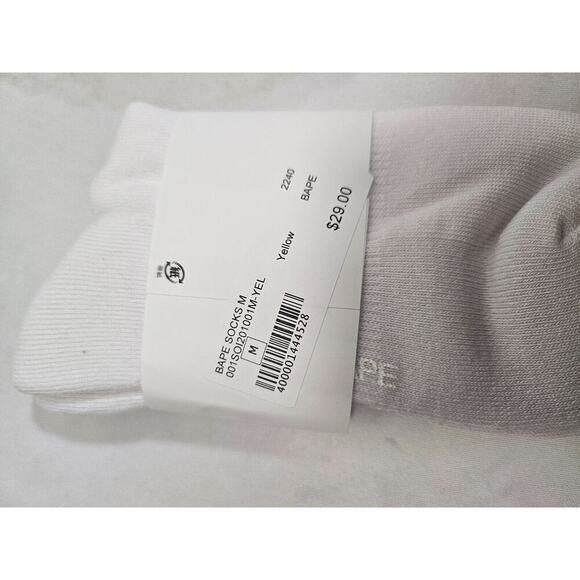 NWT BAPE (A Bathing Ape) Crew Socks Size Medium Unisex Rare - Picture 2 of 6
